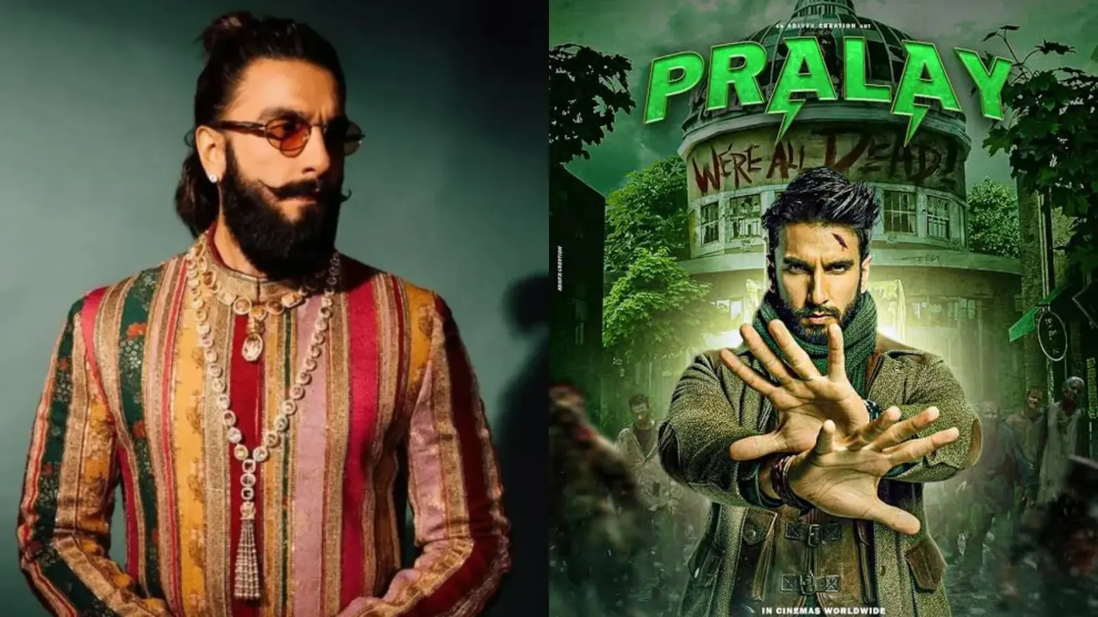 रणवीर सिंह का Zombie अवतार Leak: ‘Pralay’ के सेट से Video Viral, ₹300 करोड़ की फिल्म में दिखी तबाह दुनिया
