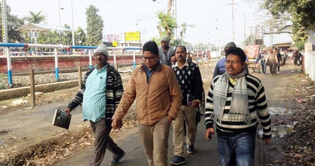सरायगढ़ तक ट्रैक का किया निरीक्षण