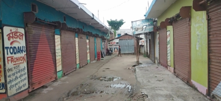 मधेपुरा:- लॉकडाउन का दिखा असर' बाजार बंद" सड़कों पर पसरा सन्नाटा