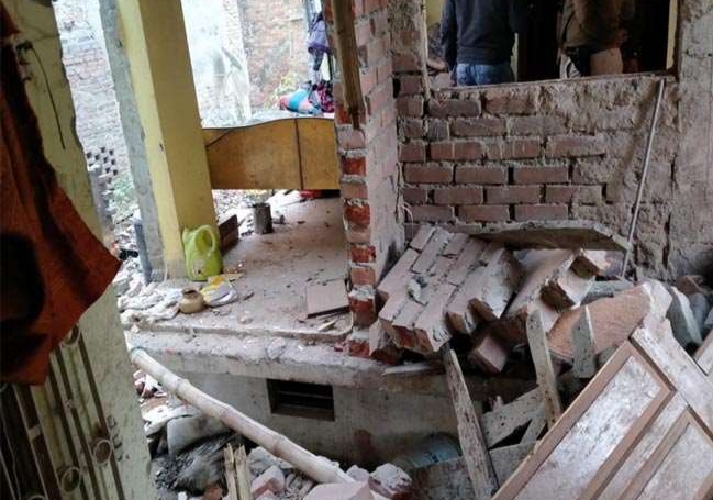 बम ब्लास्ट से दहला बेगूसराय का मरांची गांव