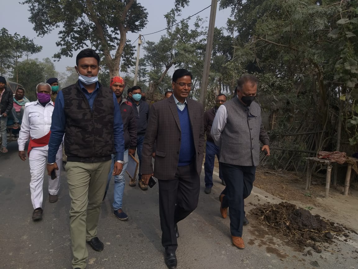 सहरसा: भारतमाला परियोजना के अंतर्गत NH 327E के चौड़ीकरण एव सुदृढ़ीकरण के लिए भूमि अधिग्रहण