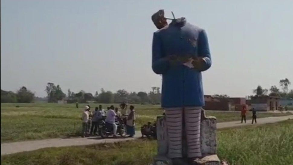 उत्तर प्रदेश : अराजक तत्वों ने डॉ.अम्बेडकर की प्रतिमा क्षतिग्रस्त की