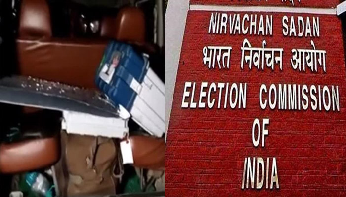 भाजपा उम्मीदवार की कार में ईवीएम मिलने के बाद असम के करीमगंज में हिंसा