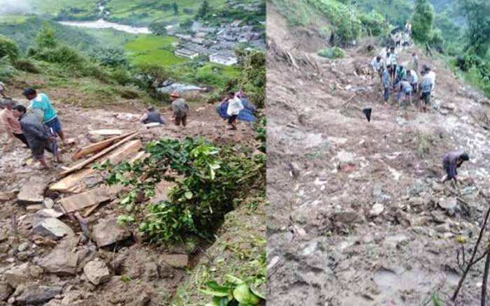 उत्तराखंड में भूस्खलन से दो लोगों की मौत