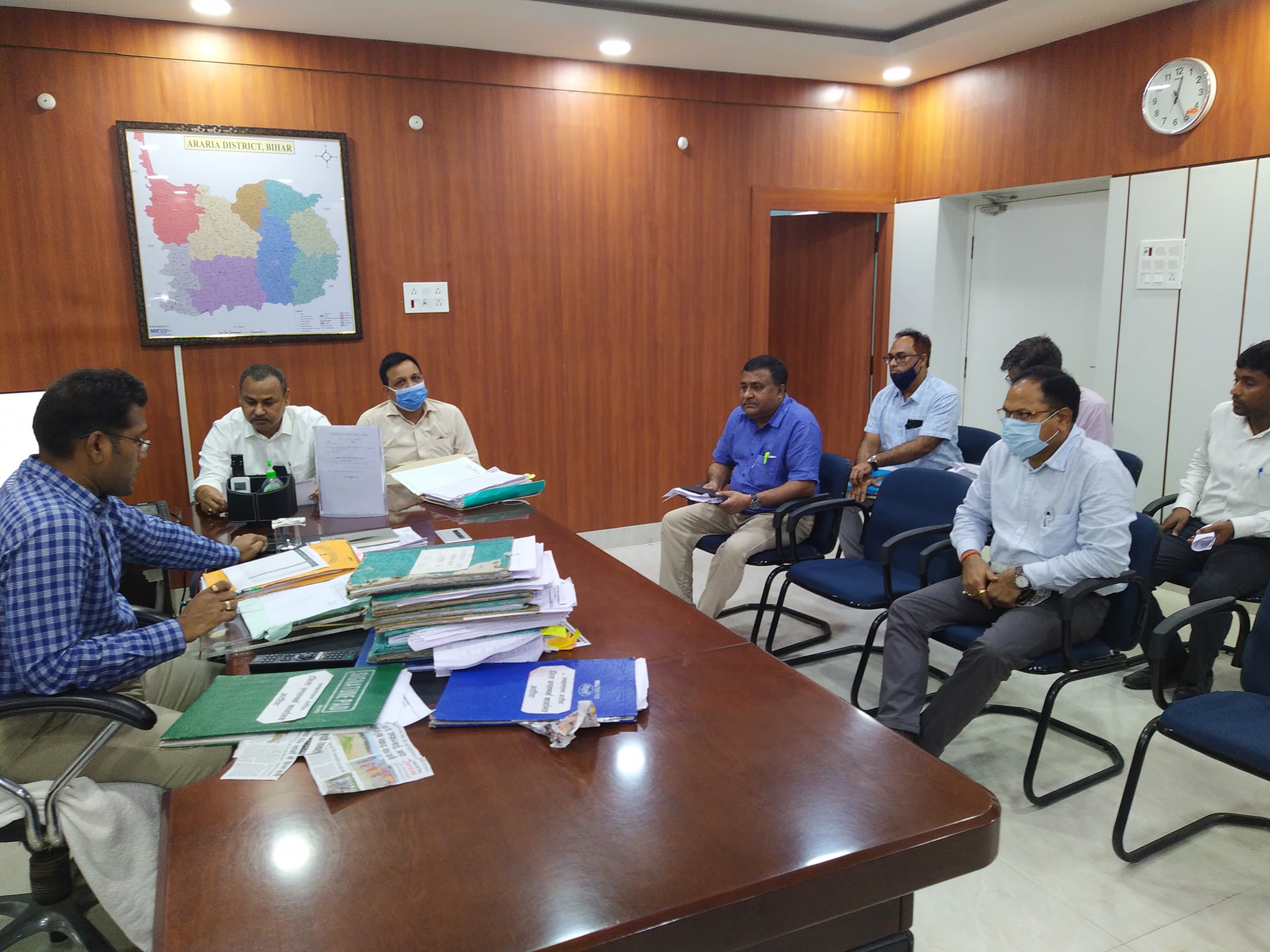 पंचायत आम चुनाव 2021 को लेकर गठित कोषांग के सभी वरीय पदाधिकारी एवं नोडल पदाधिकारी के साथ बैठक