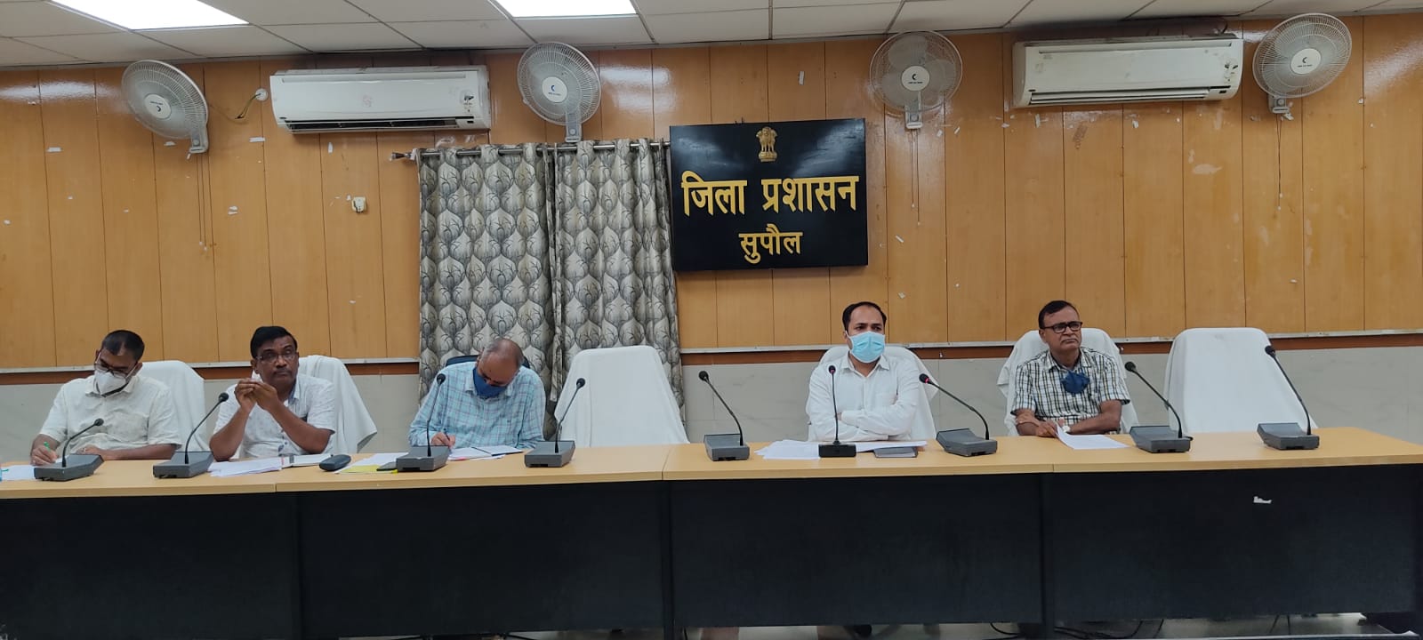 सुपौल की अध्यक्षता में पंचायत आम निर्वाचन-2021 के सफल संचालन हेतु बैठक