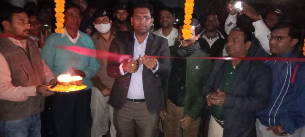 कृषि उत्पादन, बाजार समिति प्रांगण प्रशांत कुमार सीएच द्वारा खरीफ विपणन मौसम 2021-22 के तहत 5000 एम०टी० क्षमता वाला सी०एम०आर० संग्रहण का उद्घाटन