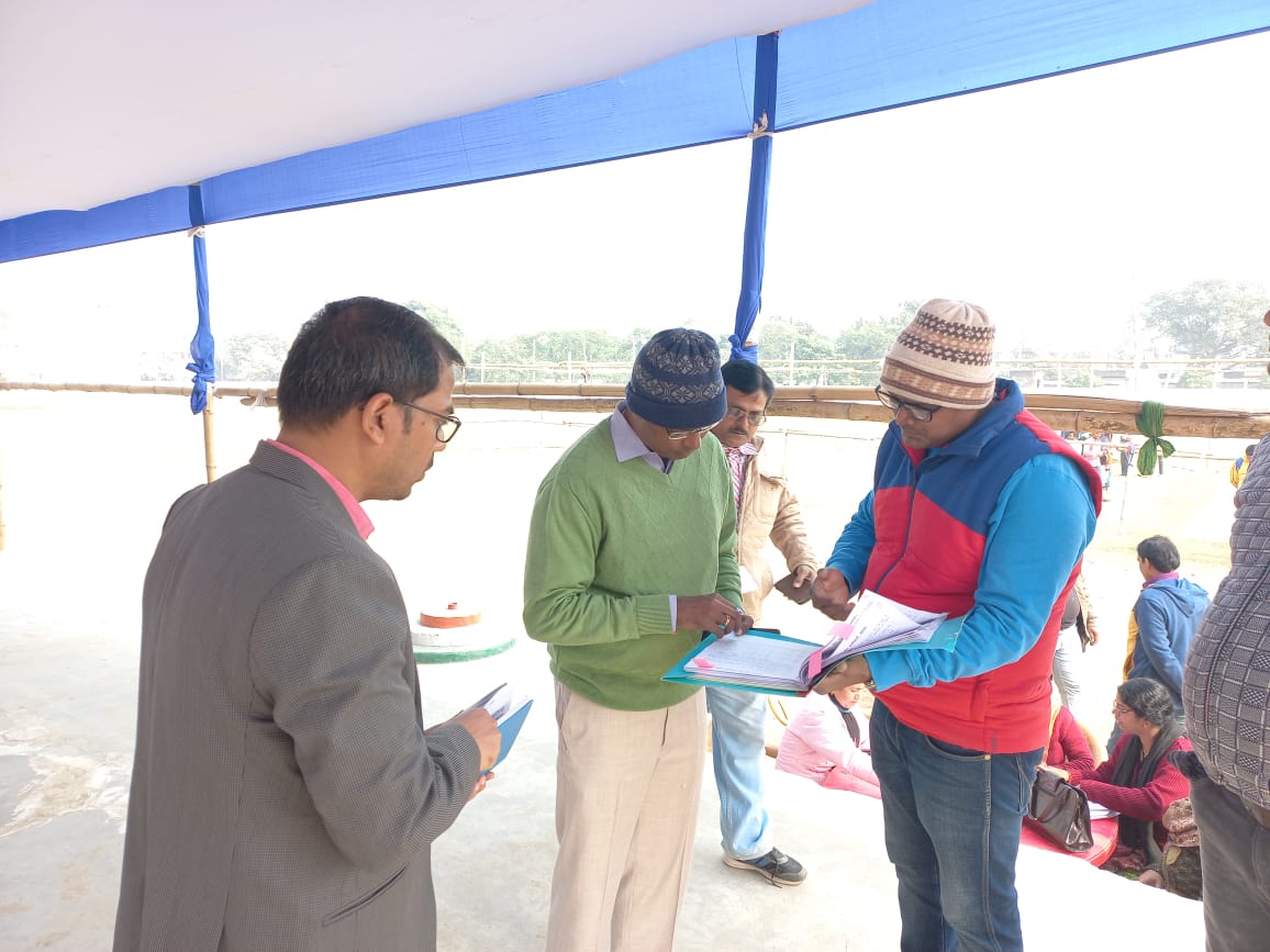 स्टेडियम सहरसा में दिनांक 27 से 30 दिसंबर 2021 तक आयोजित स्तरीय विद्यालय खेल-कूद प्रतियोगिता निरीक्षण