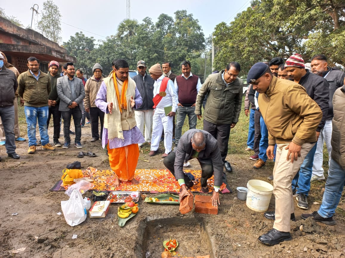ज़िला सहकारिता कार्यालय के परिसर में नए सहकार भवन निर्माण का भूमि पूजन