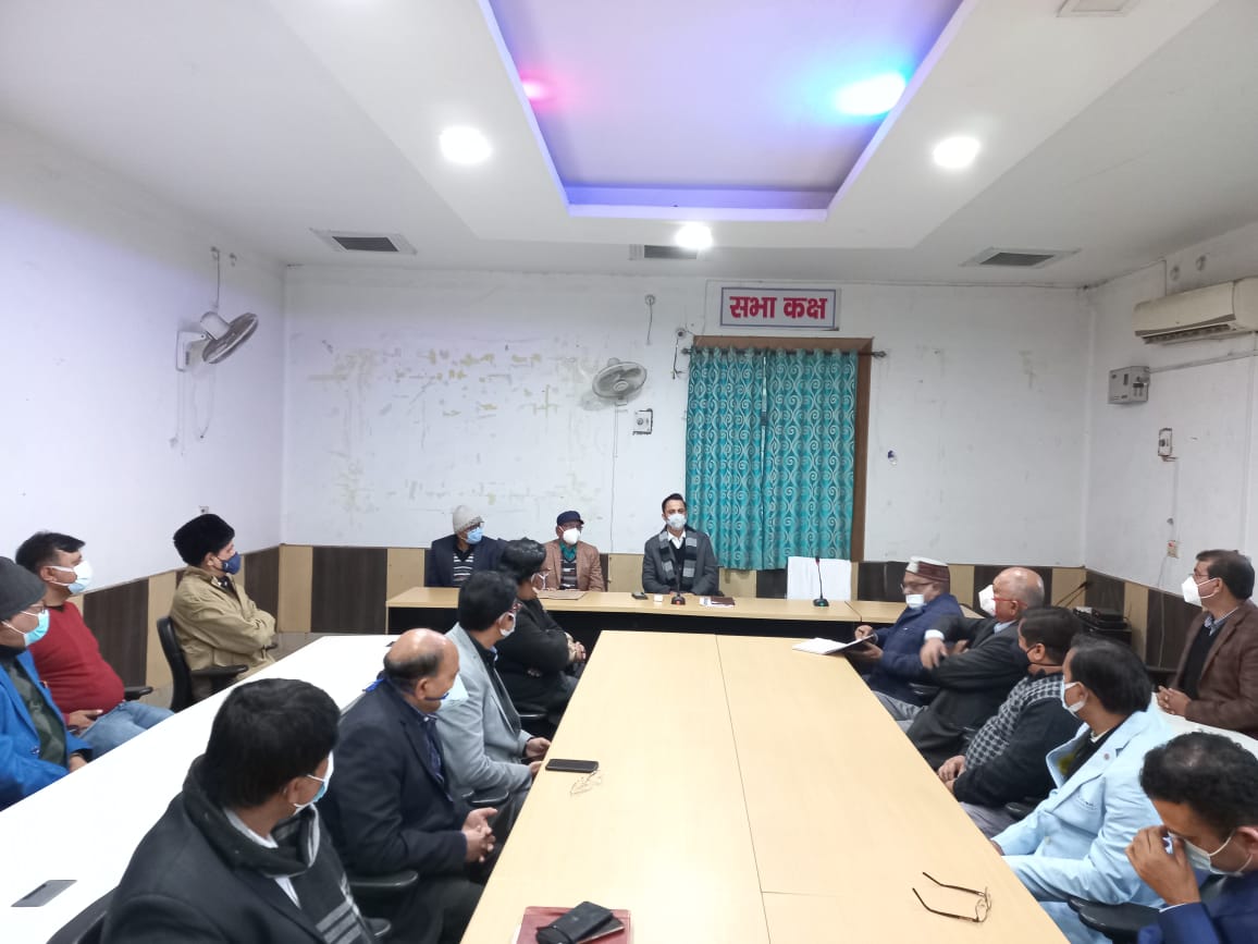 समाहरणालय सभागार में IMA सहरसा के सभी डॉक्टर्स के साथ कोविड-19 के संदर्भ में बैठक