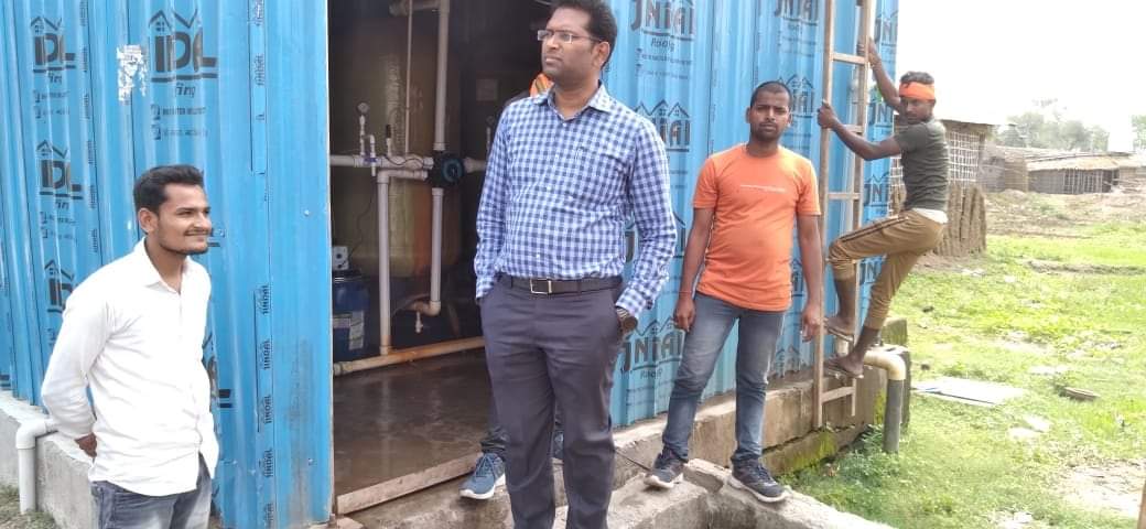 नरपतगंज प्रखंड अन्तर्गत अचरा पंचायत में अंबेडकर आवासीय विद्यालय ग्रामीण आवास योजना, पंचायत सरकार भवन इत्यादि का निरीक्षण