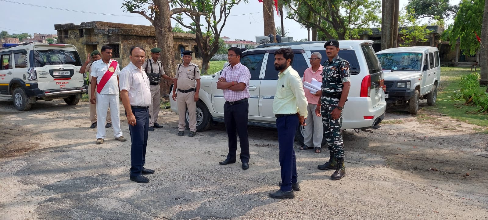 सुपौल द्वारा बाजार समिति के ज़मीन का निरीक्षण