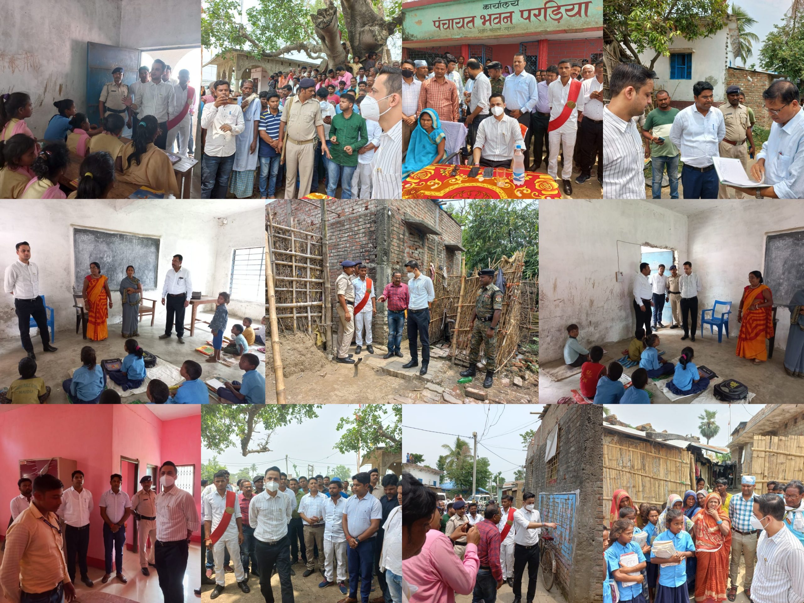 ज़िलाधिकारी श्री आनंद शर्मा के द्वारा सोनबरसा प्रखंड के परड़िया पंचायत अंतर्गत मध्य विद्यालय मैना मनरेगा सहित कई योजनाओ की जांच एवं निरीक्षण