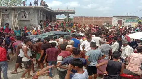 Saharsa:- टैंक लॉरी के रौंदने से बाइक सवार की मौत