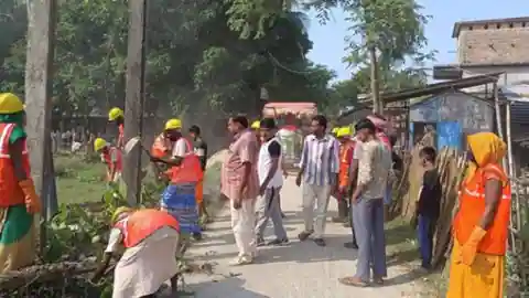 Supaul:- बलहा में चलाया स्वच्छता अभियान