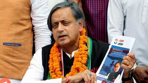 पार्टी के बड़े लोग मेरे साथ नहीं हैं, अध्यक्षी चुनाव से पहले थरूर का किस पर निशाना