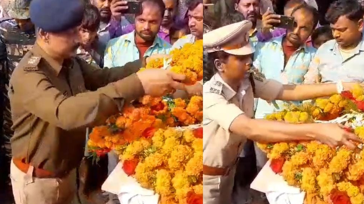 SI प्रभात रंजन को आखिरी विदाई, गार्ड ऑफ ऑनर देते साथियों की आंखें छलकीं, पिता-पत्नी ने किया सैल्यूट