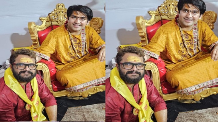 बाबा बागेश्वर से आर्शीवाद लेने पहुंचे खेसारी, फोटो शेयर कर कही ये बात