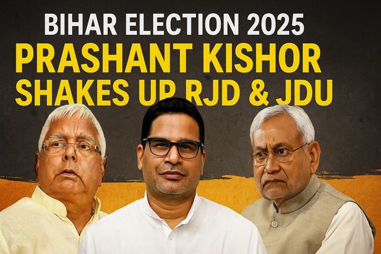 “Bihar Election 2025: प्रशांत किशोर की एंट्री से बिगड़ा समीकरण, RJD और JDU की बढ़ी टेंशन”