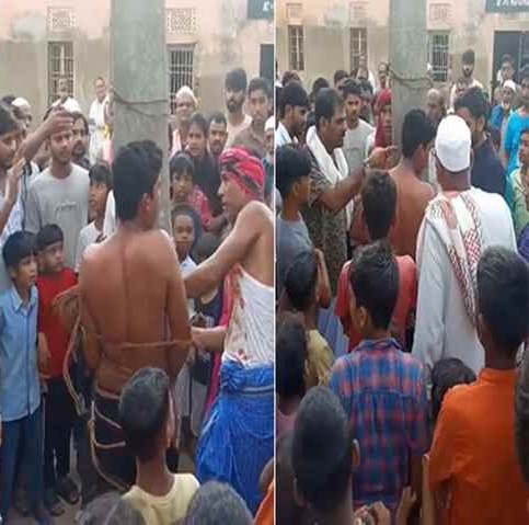 नवादा में स्कूली विवाद ने लिया हिंसक रूप, युवक को बिजली के खंभे से बांधकर पीटा; वीडियो वायरल