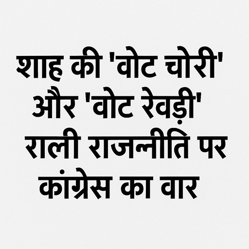 शाह की ‘वोट चोरी’ और ‘वोट रेवड़ी’ वाली राजनीति पर कांग्रेस का वार