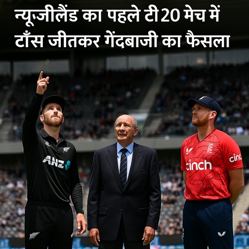 न्यूजीलैंड का पहले टी20 मैच में टॉस जीतकर गेंदबाजी का फैसला