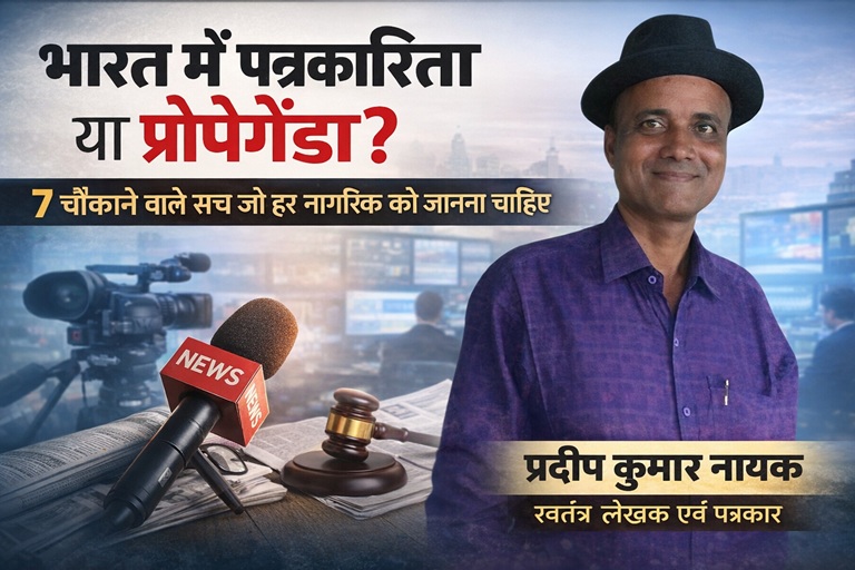 भारत में पत्रकारिता या प्रोपेगेंडा: 7 चौंकाने वाले सच जो हर नागरिक को जानना चाहिए