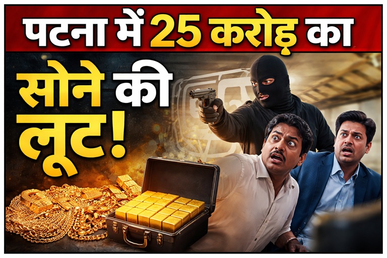 पटना में 25 करोड़ का सोना लूट: नकली कस्टम अधिकारी बन बदमाशों ने गुजरात के व्यापारियों को बनाया निशाना